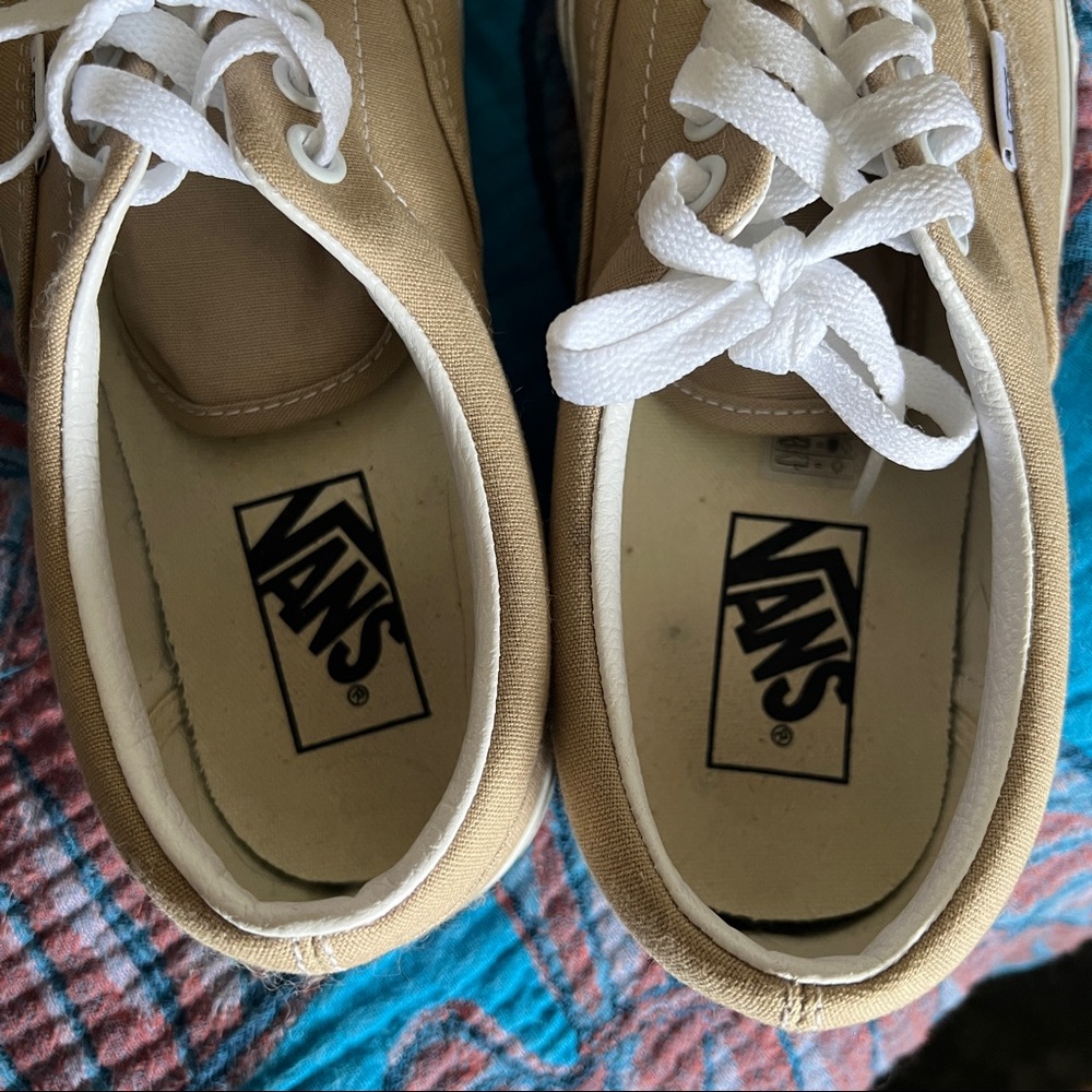 Beige Vans Authentic Size 8 - Picture 6 of 7